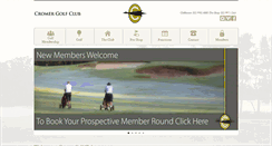 Desktop Screenshot of cromergolfclub.com.au