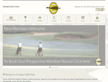 Tablet Screenshot of cromergolfclub.com.au